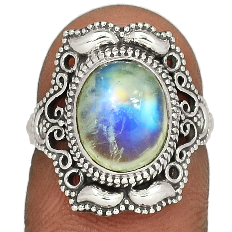 Fine Filigree - Blue Fire Moonstone Ring - BFMR1600