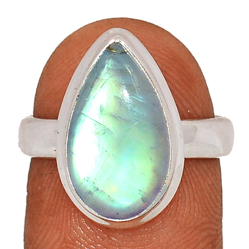 Blue Fire Moonstone Ring - BFMR4149
