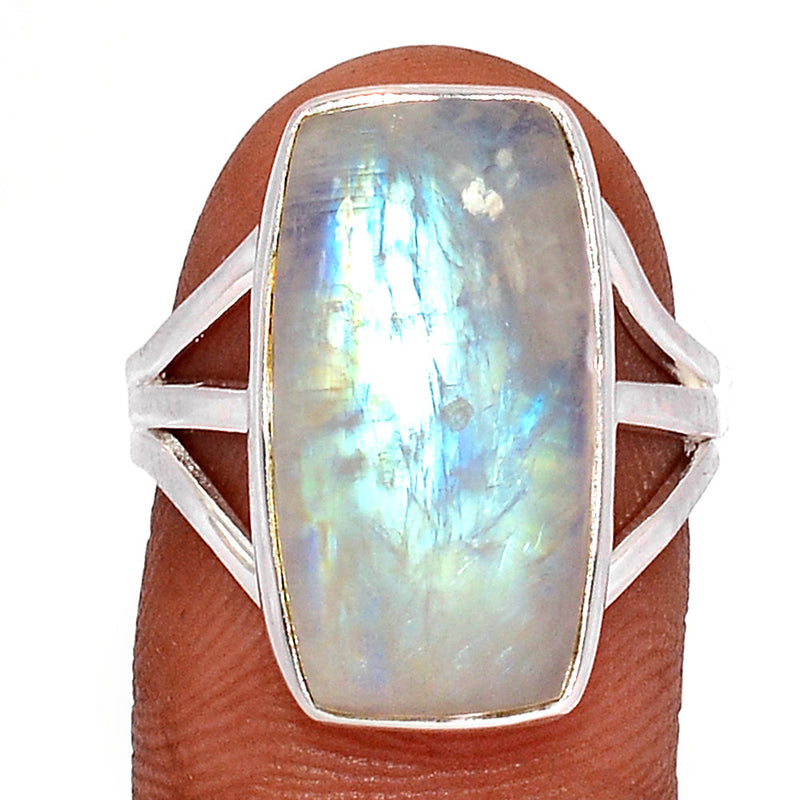 Blue Fire Moonstone Ring - BFMR4292