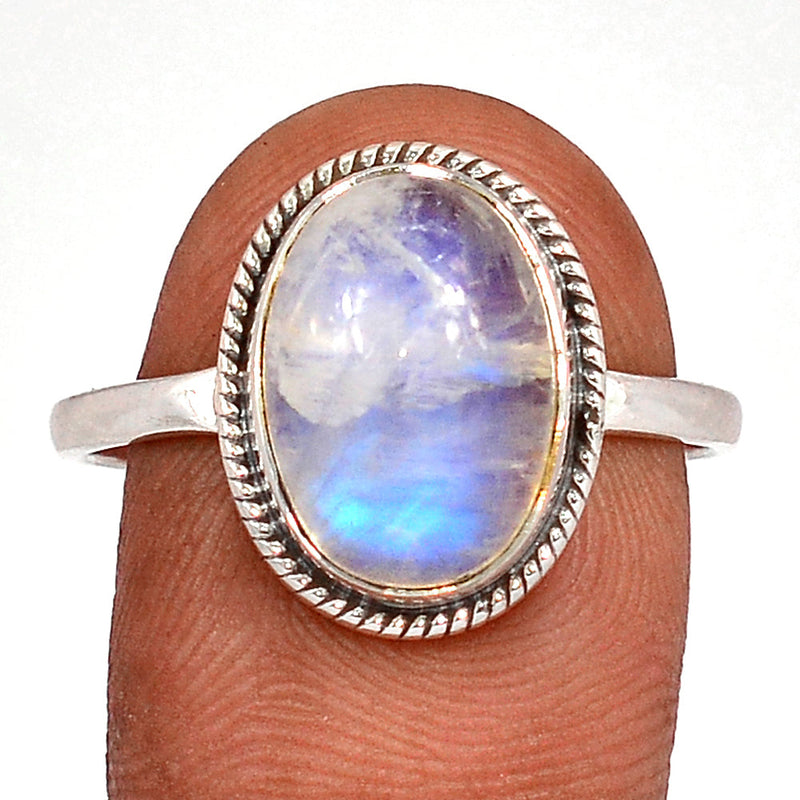 Blue Fire Moonstone Ring - BFMR4314