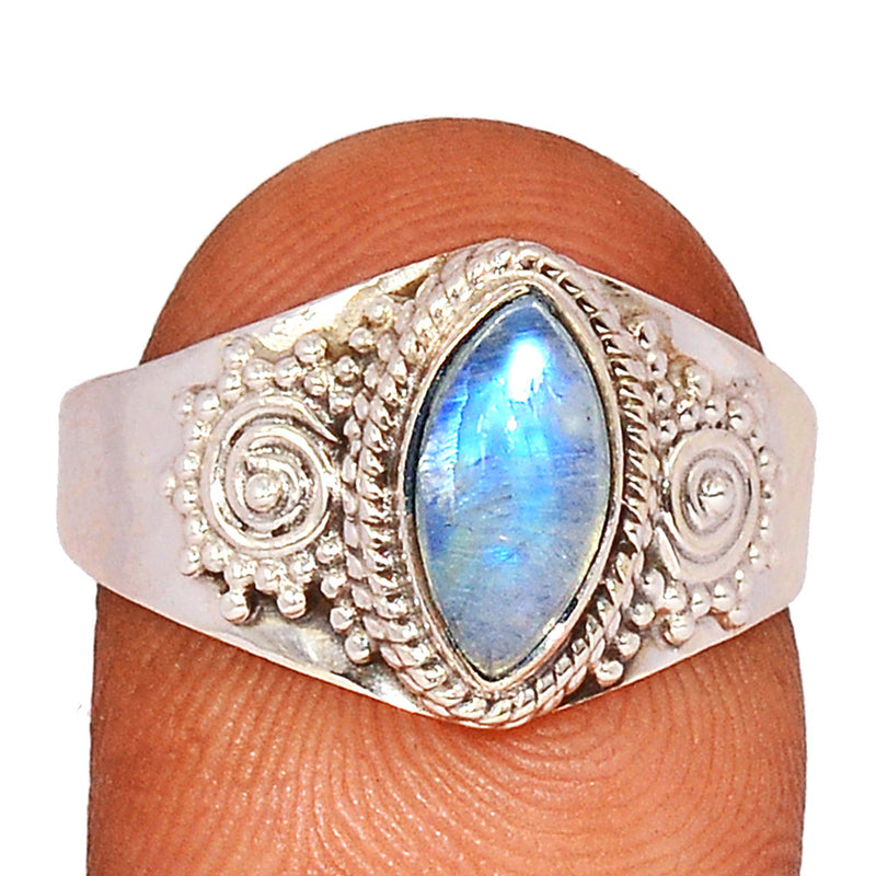 Blue Fire Moonstone Ring - BFMR4322