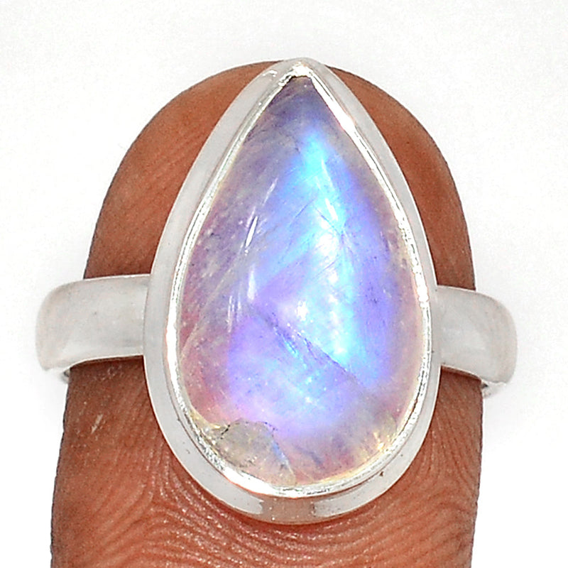 Blue Fire Moonstone Ring - BFMR4459