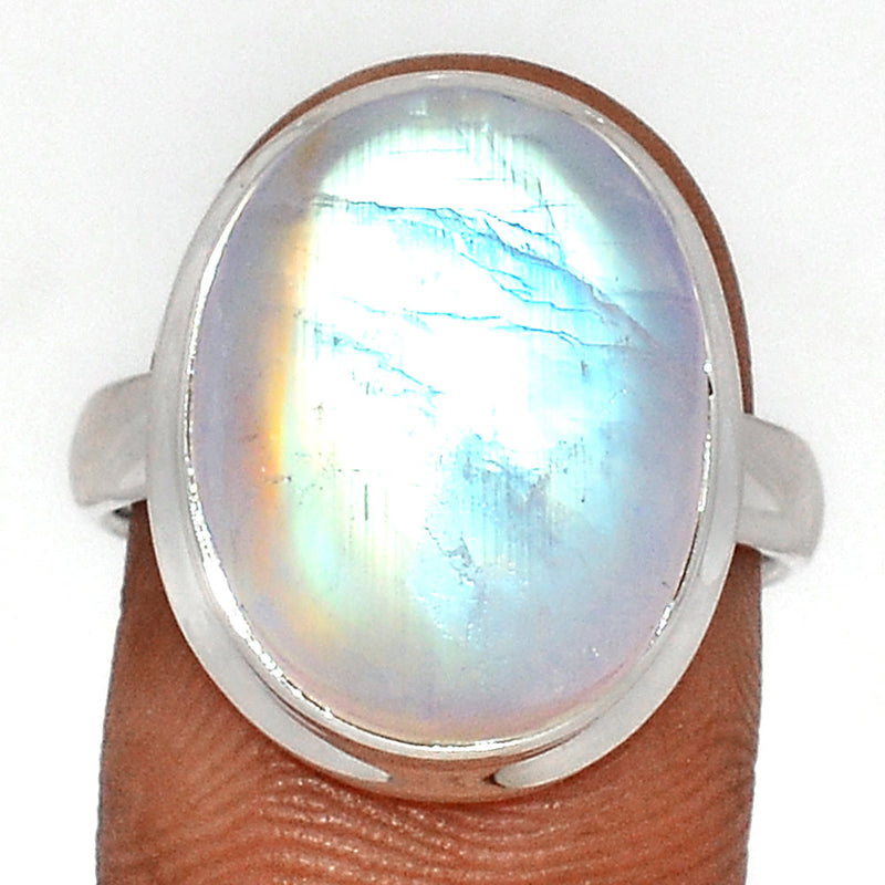 Blue Fire Moonstone Ring - BFMR4515