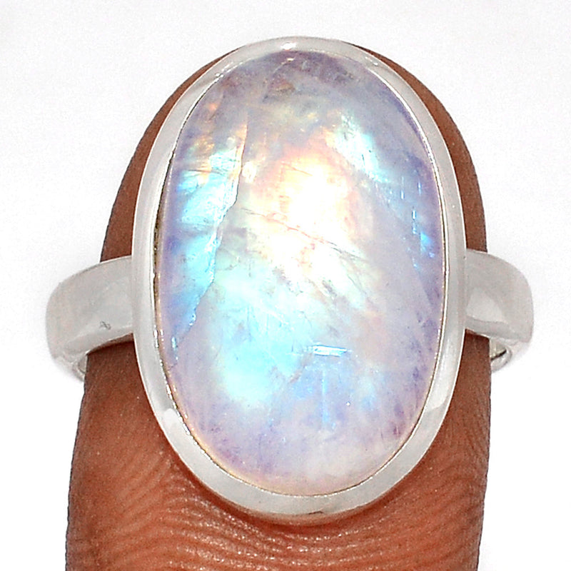 Blue Fire Moonstone Ring - BFMR4516