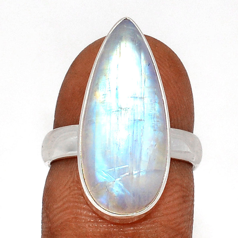 Blue Fire Moonstone Ring - BFMR4523