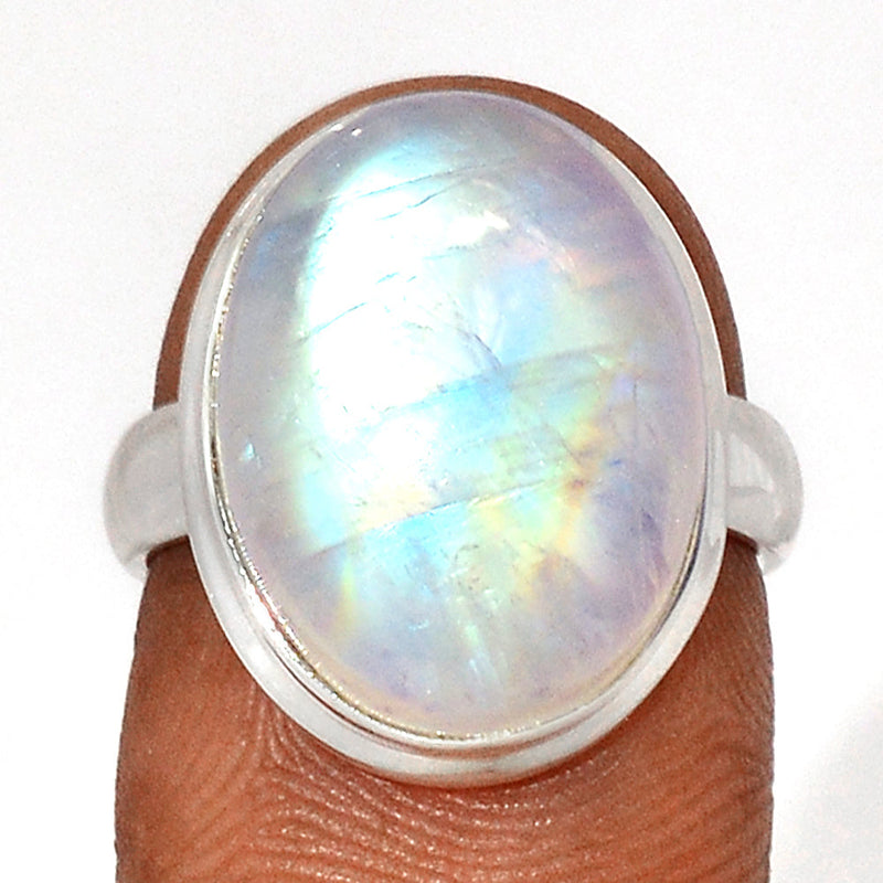 Blue Fire Moonstone Ring - BFMR4526