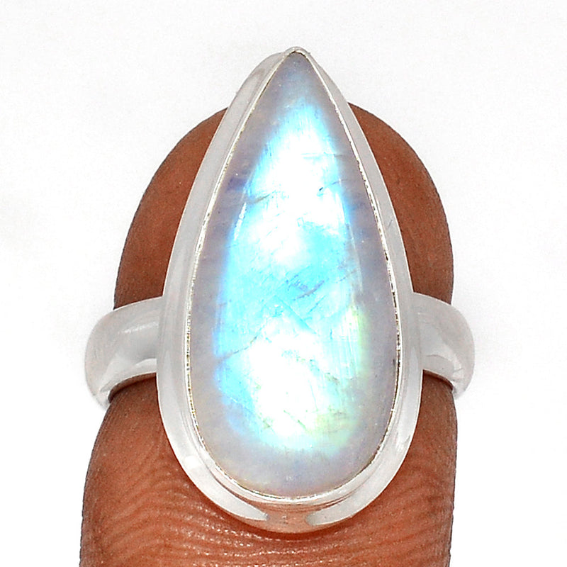 Blue Fire Moonstone Ring - BFMR4528
