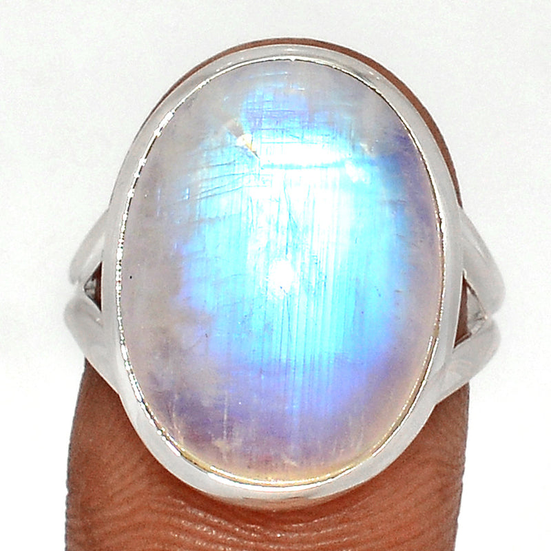 Blue Fire Moonstone Ring - BFMR4535