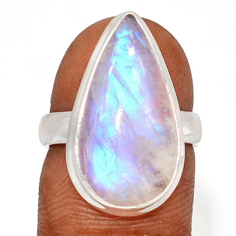 Blue Fire Moonstone Ring - BFMR4539