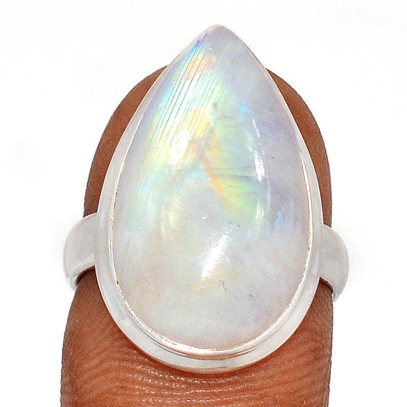 Blue Fire Moonstone Ring - BFMR4543