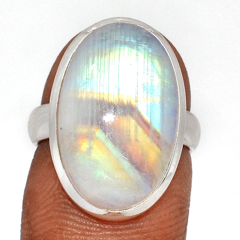 Blue Fire Moonstone Ring - BFMR4544