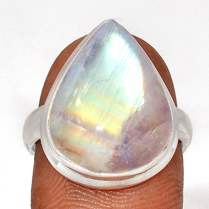 Blue Fire Moonstone Ring - BFMR4545