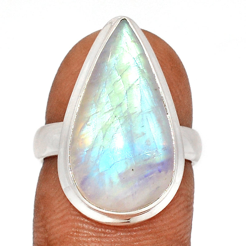 Blue Fire Moonstone Ring - BFMR4547