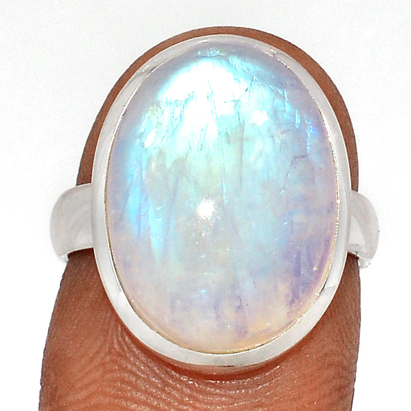 Blue Fire Moonstone Ring - BFMR4548