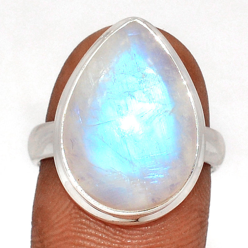 Blue Fire Moonstone Ring - BFMR4550