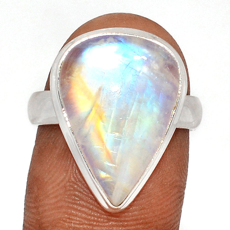 Blue Fire Moonstone Ring - BFMR4553