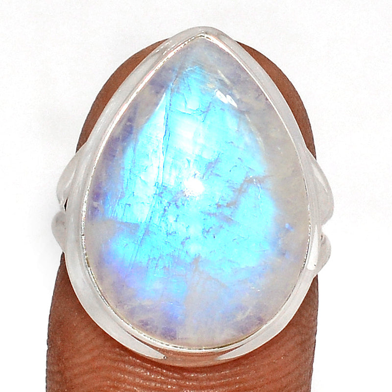 Blue Fire Moonstone Ring - BFMR4560