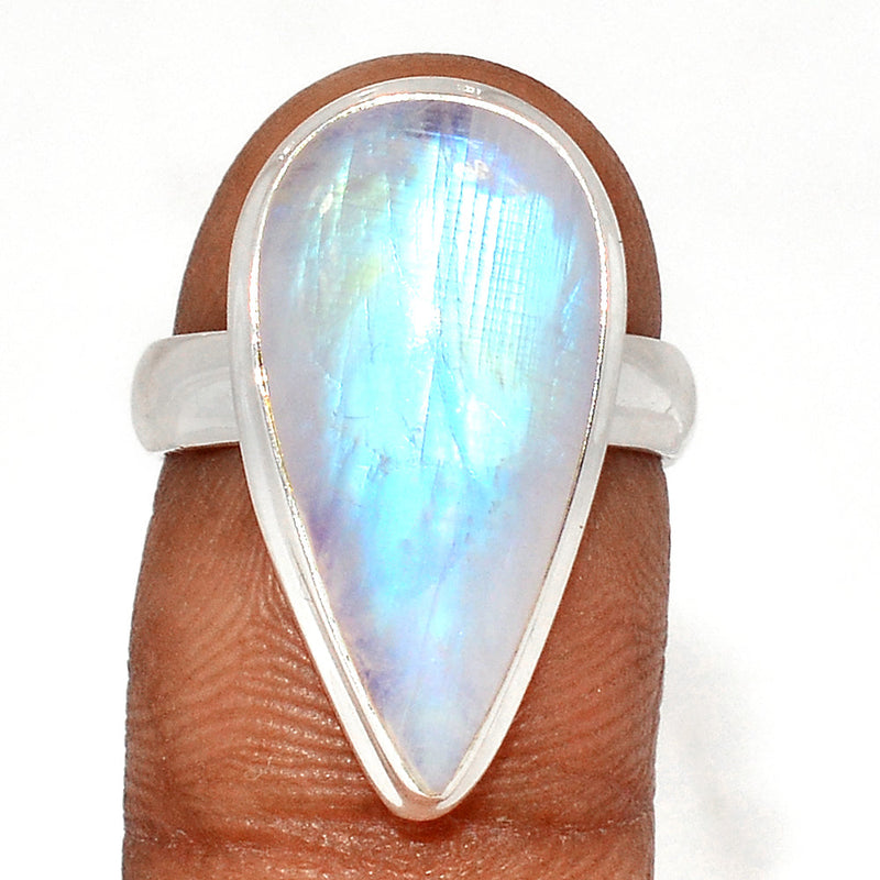 Blue Fire Moonstone Ring - BFMR4561