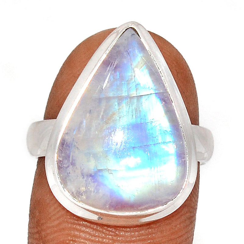 Blue Fire Moonstone Ring - BFMR4564