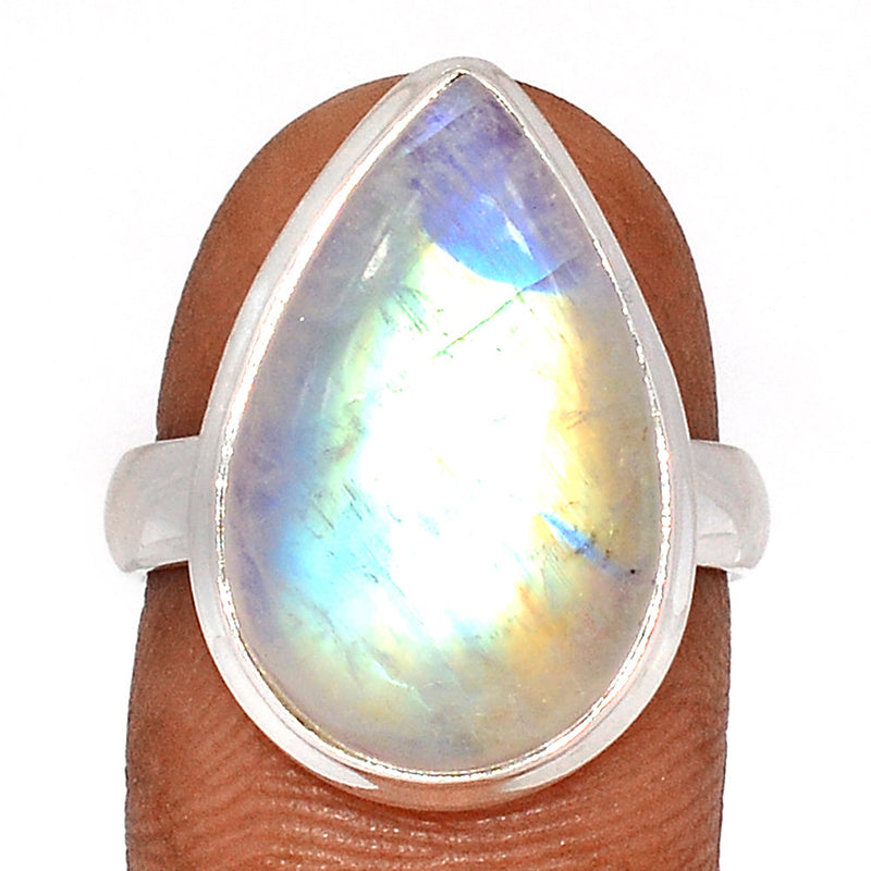 Blue Fire Moonstone Ring - BFMR4565