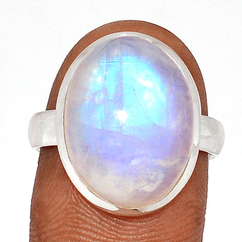 Blue Fire Moonstone Ring - BFMR4566