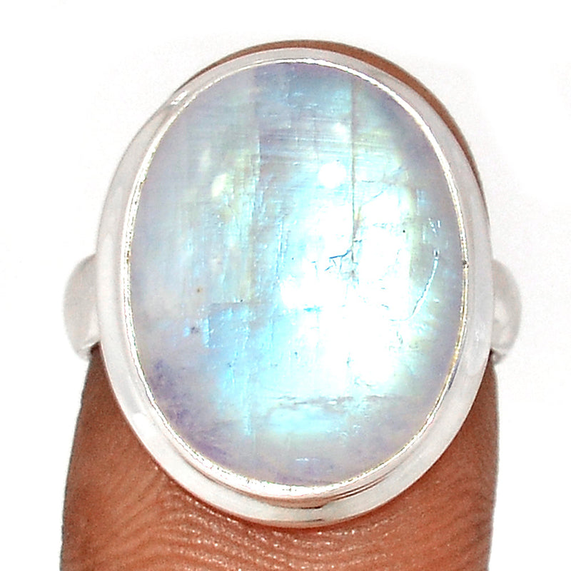 Blue Fire Moonstone Ring - BFMR4567