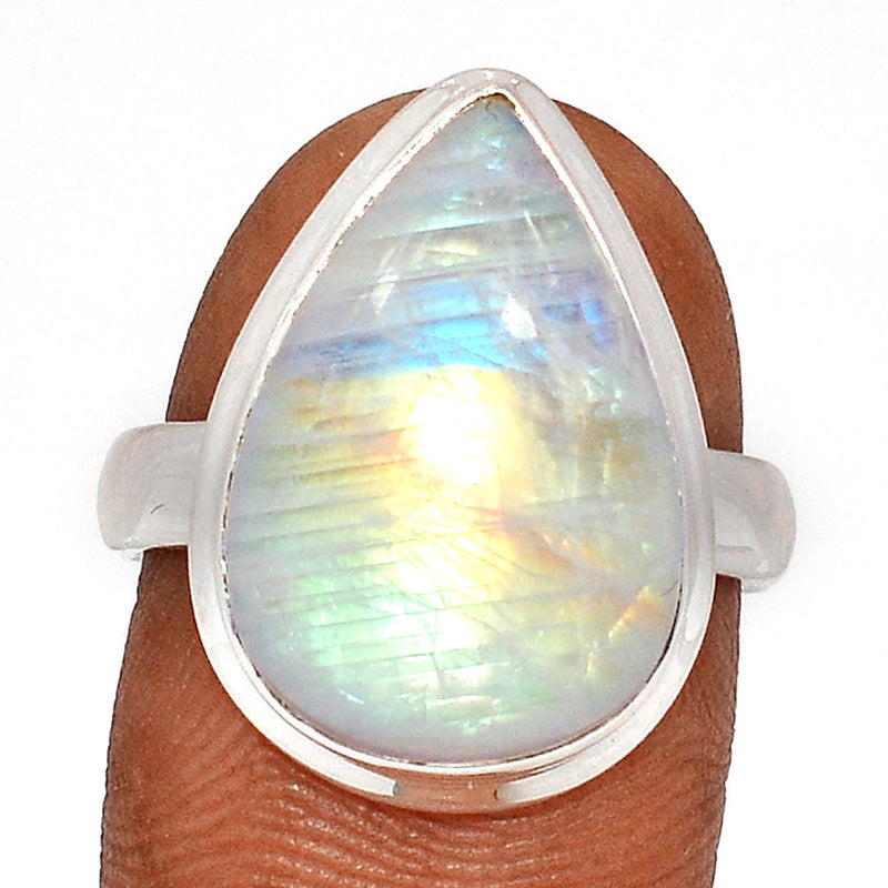 Blue Fire Moonstone Ring - BFMR4568