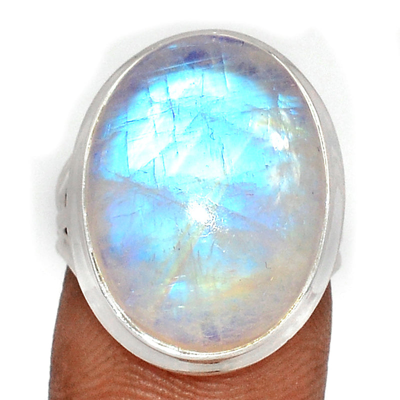 Blue Fire Moonstone Ring - BFMR4575