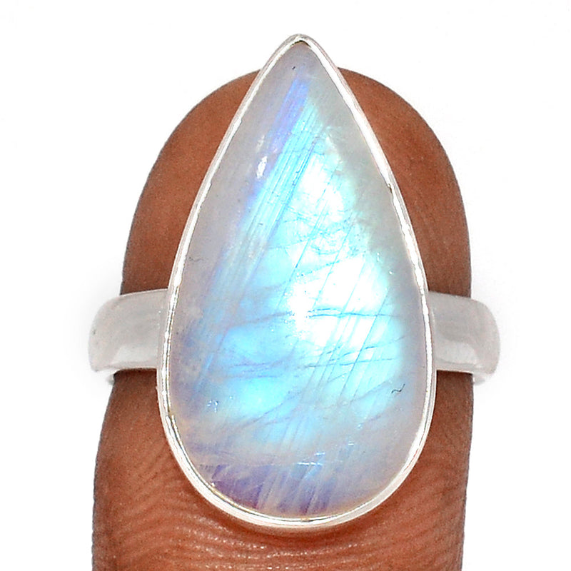 Blue Fire Moonstone Ring - BFMR4579