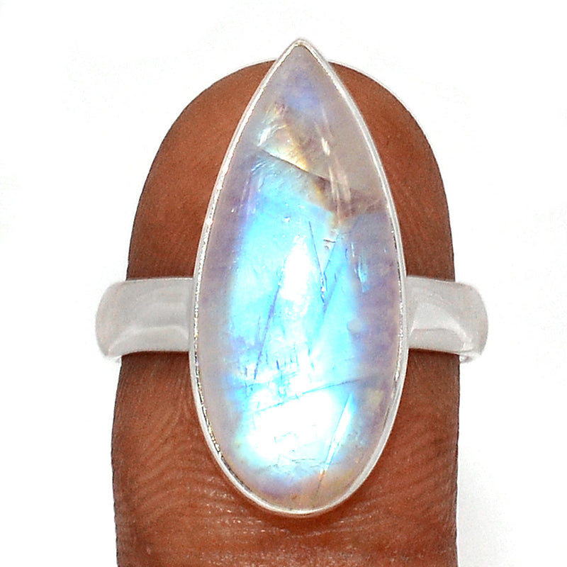 Blue Fire Moonstone Ring - BFMR4581