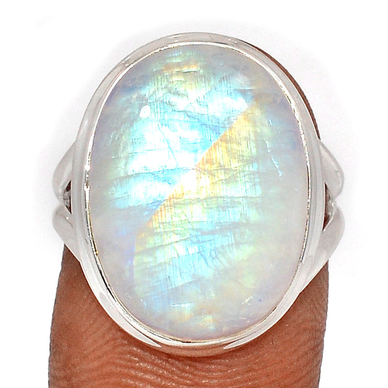 Blue Fire Moonstone Ring - BFMR4582