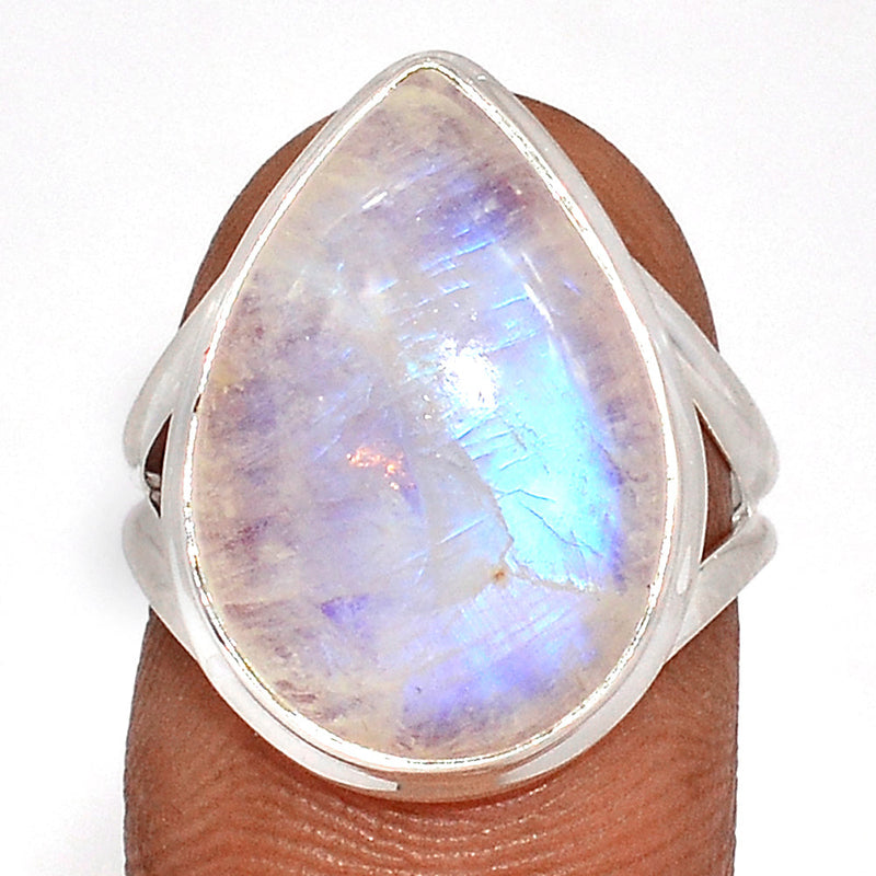 Blue Fire Moonstone Ring - BFMR4584