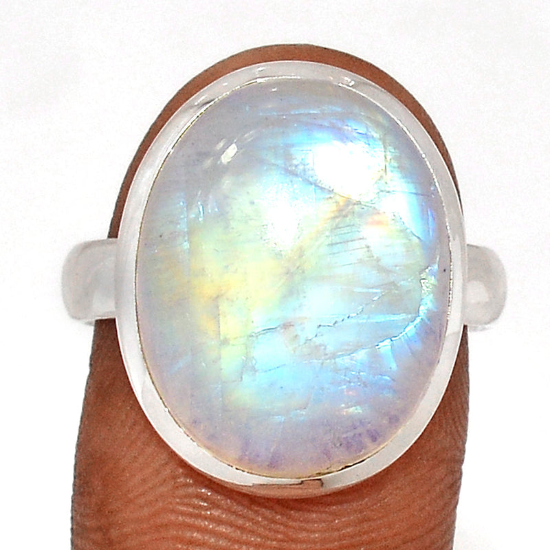 Blue Fire Moonstone Ring - BFMR4586