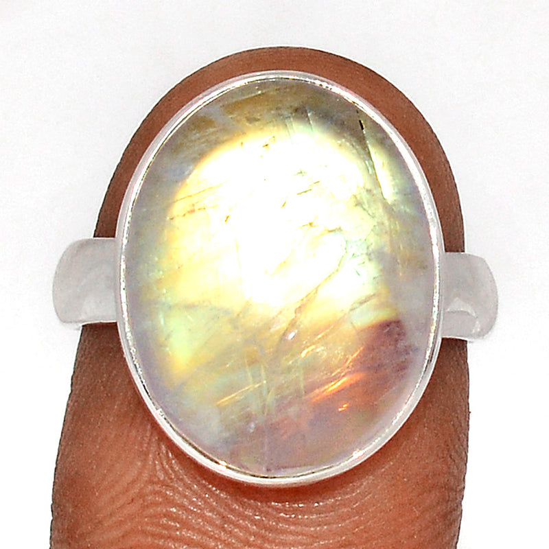 Blue Fire Moonstone Ring - BFMR4587