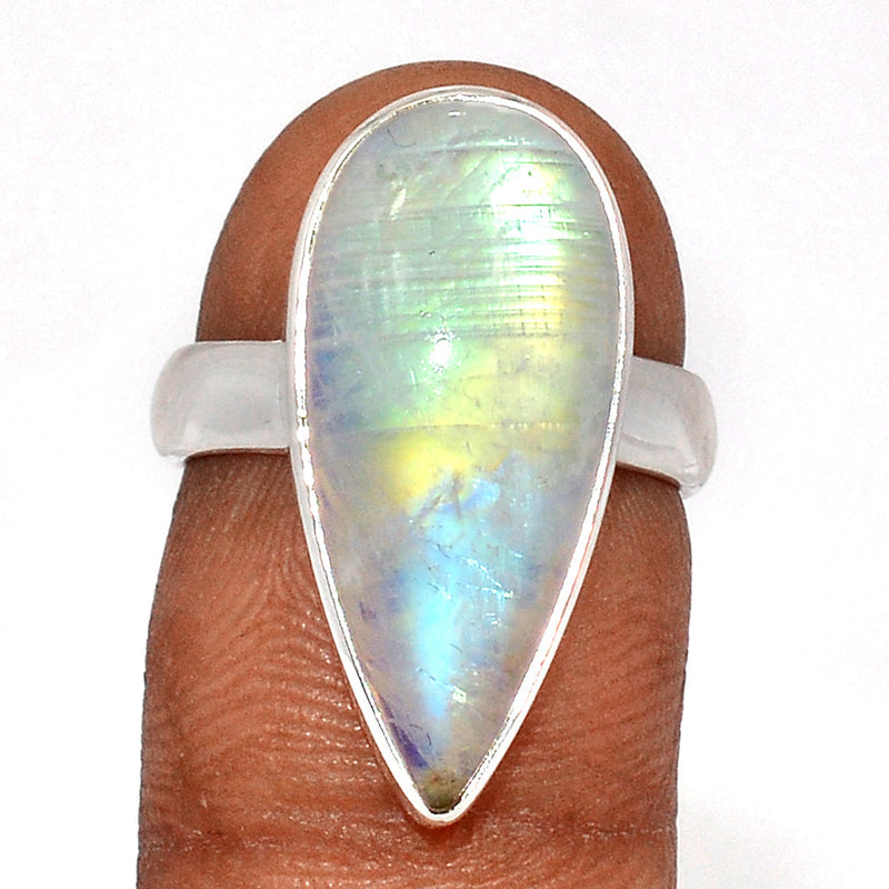 Blue Fire Moonstone Ring - BFMR4589