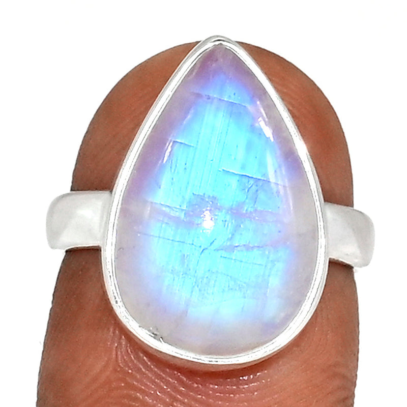 Blue Fire Moonstone Ring - BFMR4720