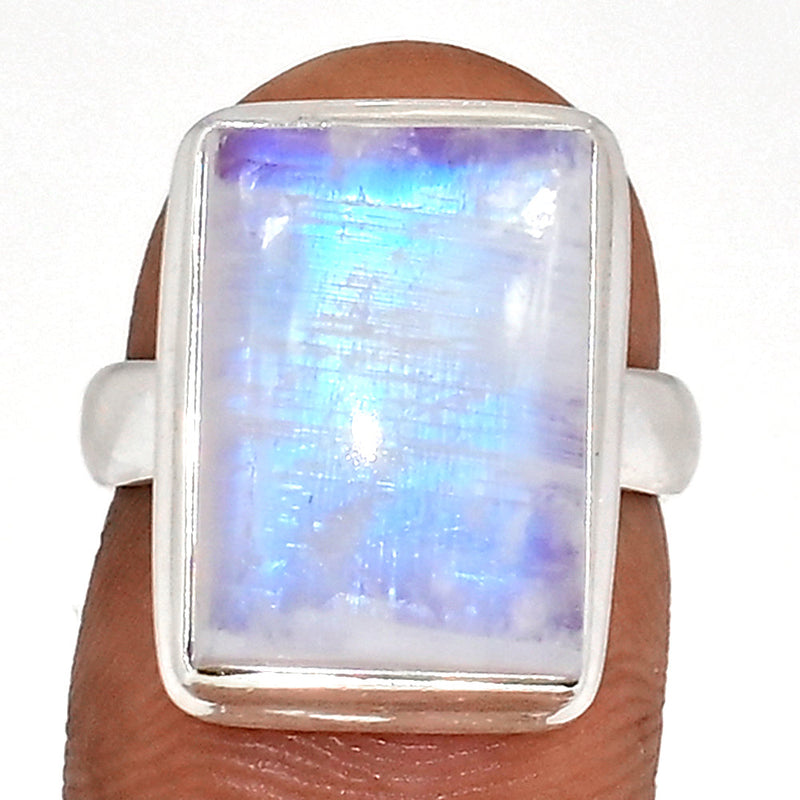 Blue Fire Moonstone Ring - BFMR4722