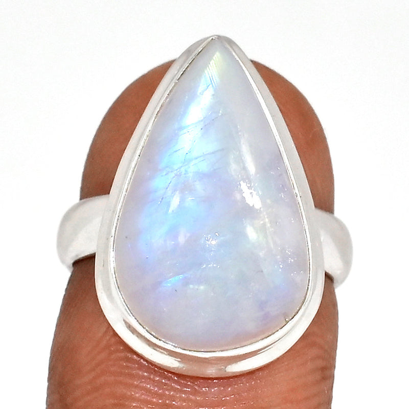 Blue Fire Moonstone Ring - BFMR4731