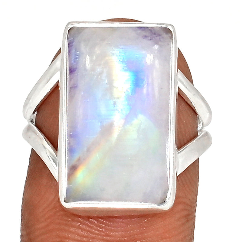 Blue Fire Moonstone Ring - BFMR4740