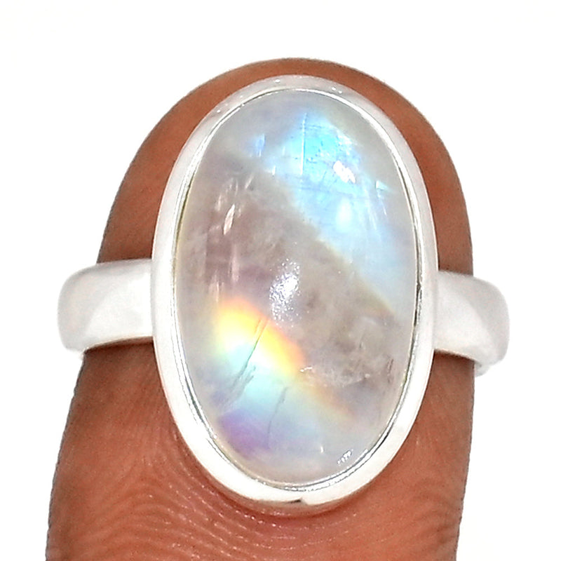 Blue Fire Moonstone Ring - BFMR4743