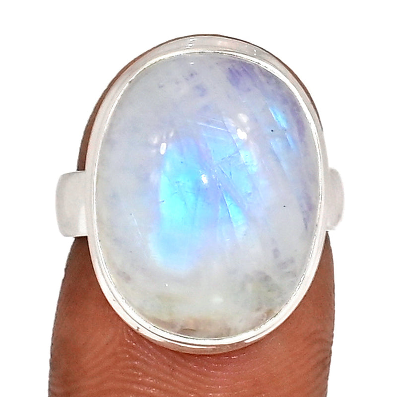 Blue Fire Moonstone Ring - BFMR4745