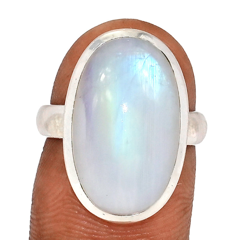 Blue Fire Moonstone Ring - BFMR4746