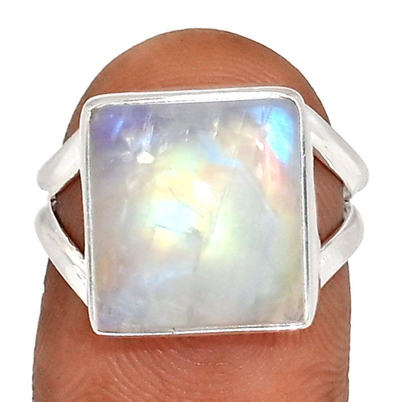 Blue Fire Moonstone Ring - BFMR4749