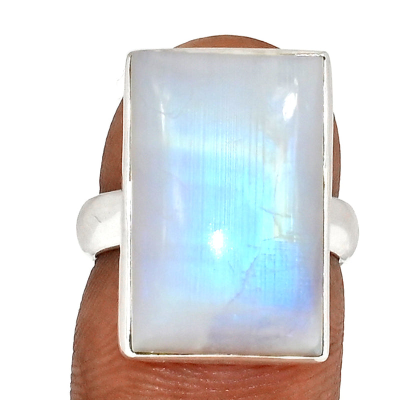 Blue Fire Moonstone Ring - BFMR4753