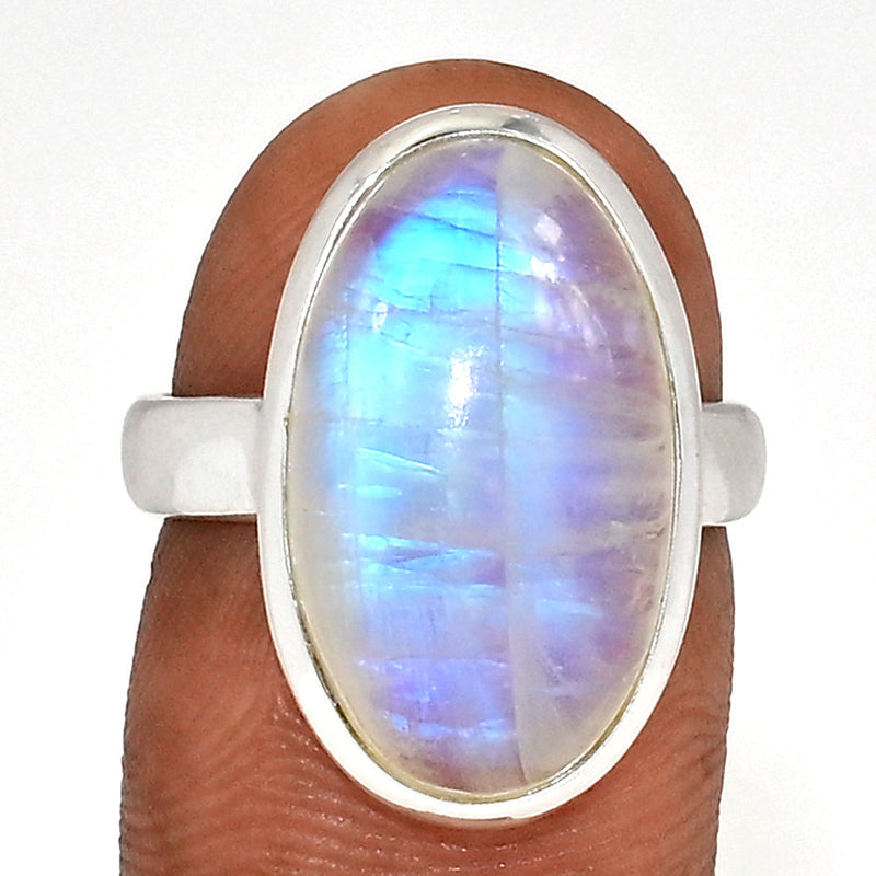 Blue Fire Moonstone Ring - BFMR4765