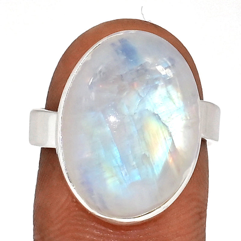 Blue Fire Moonstone Ring - BFMR4768