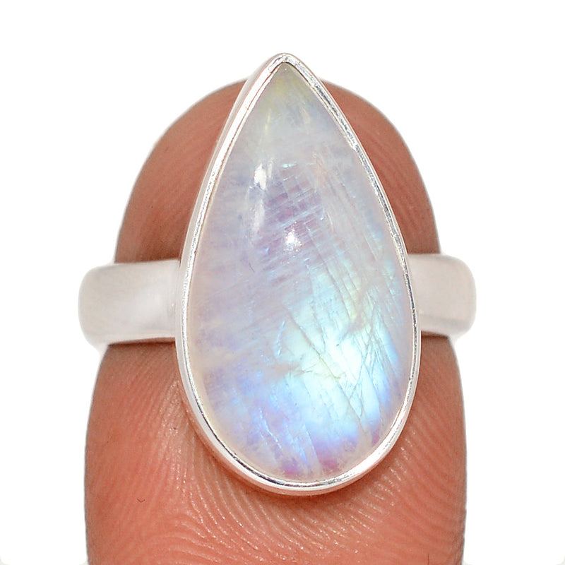 Blue Fire Moonstone Ring - BFMR4784
