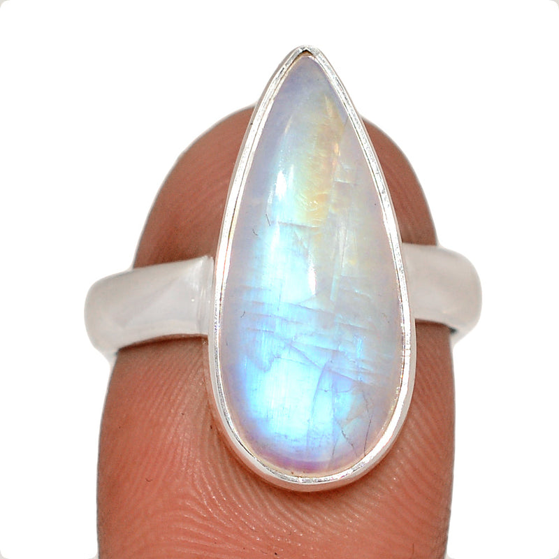 Blue Fire Moonstone Ring - BFMR4787