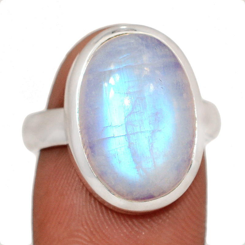 Blue Fire Moonstone Ring - BFMR4791