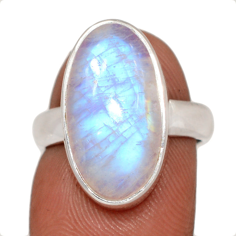 Blue Fire Moonstone Ring - BFMR4792
